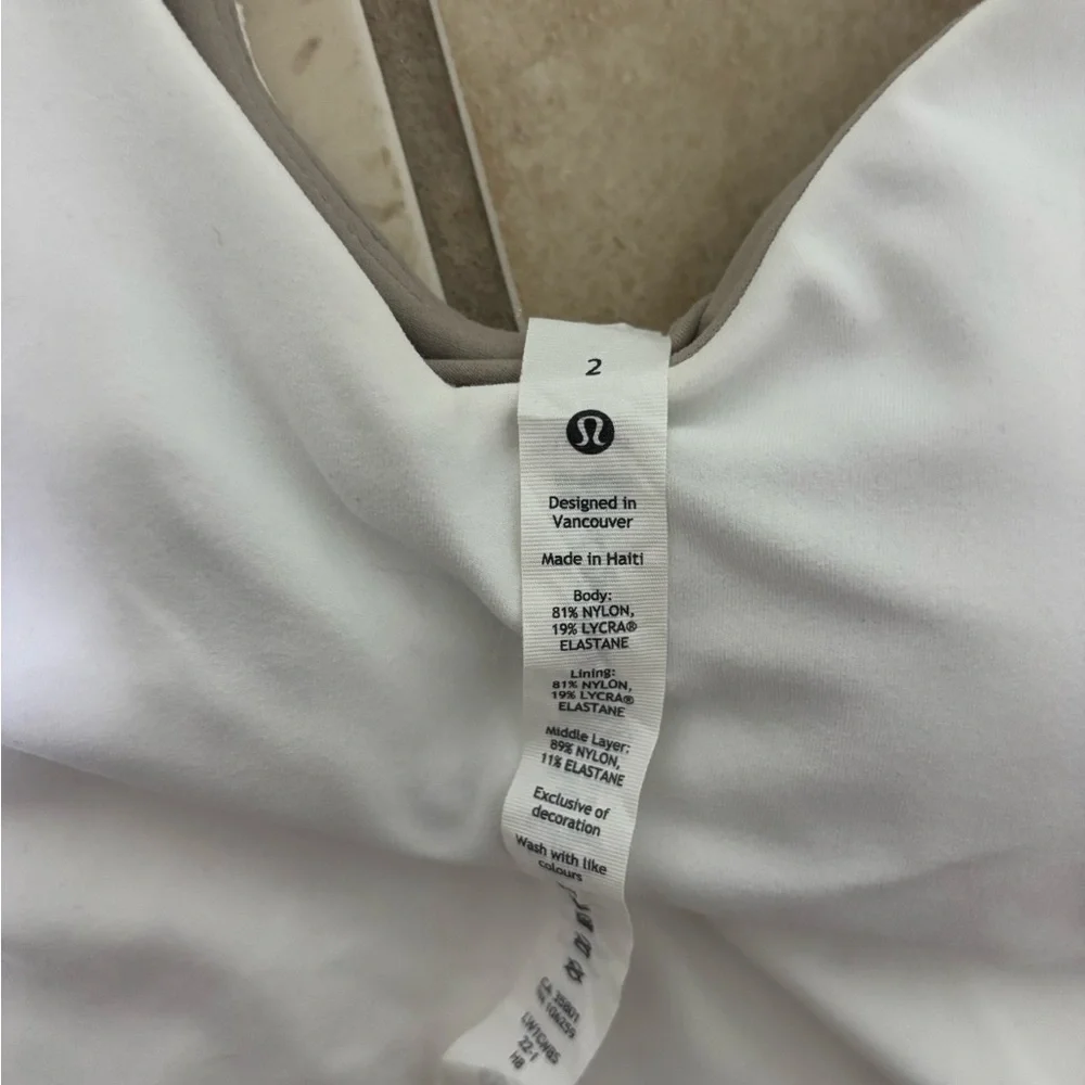 Lululemon Athletica White V-Neck Top - Picture 4 of 4